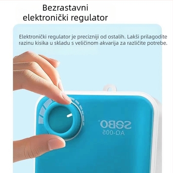 Pumpa za kisik za akvarij - tiha, Songbao, ABS, 500 g