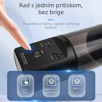 Automatska hranilica za akvarij, električna, s programabilnim tajmerom, za ukrasne ribice i želve, kompletan set