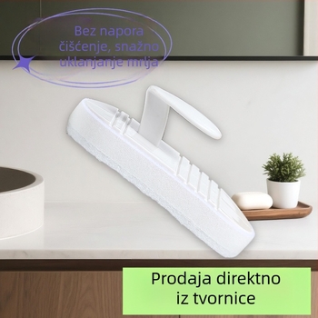 Hengwei Fleksibilna četka za čišćenje kupaonice s drškom, PP + spužva, kartonska ambalaža, 200 setova