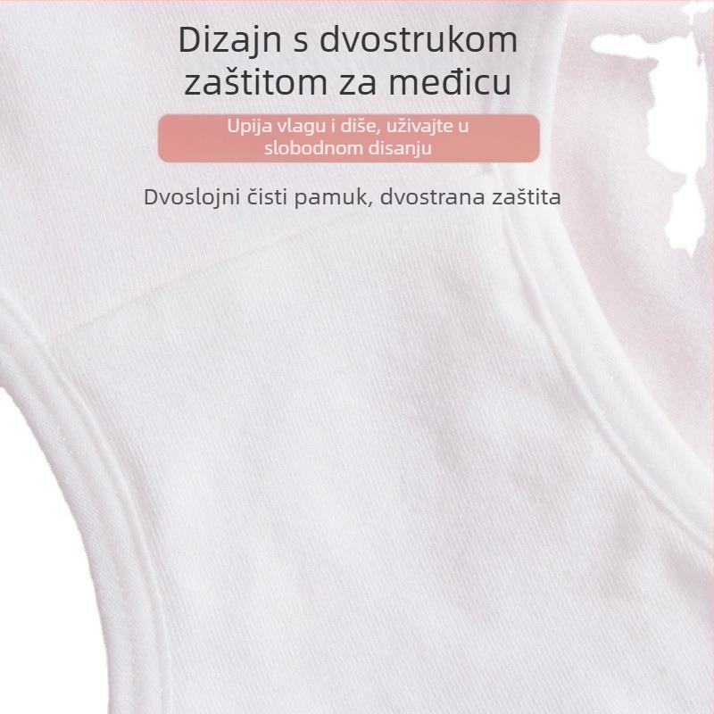 Dječje pamučne prozračne gaćice sa srednjim strukom, japanskog stila (95% pamuk, podstava u području prekriva 90–95% pamuka)