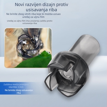 Zidni filtr za akvarij — 3-u-1 filtracija s kruženjem vode i oksigenacijom, plastično kućište, filtracijska vuna