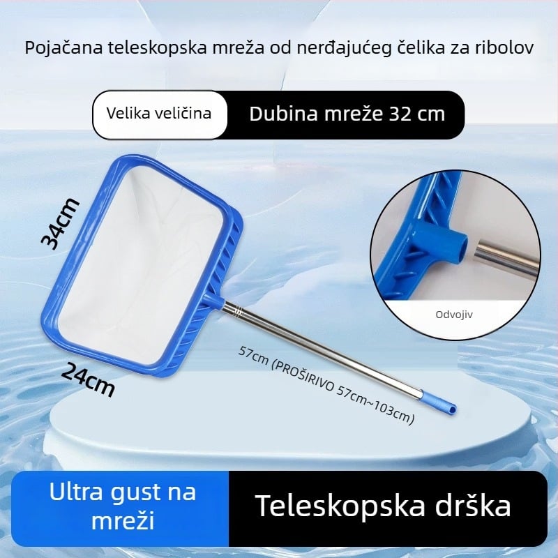 Akvariumska najlonska teleskopna mreža – Naichong, mreža za ribe za opremu akvarija