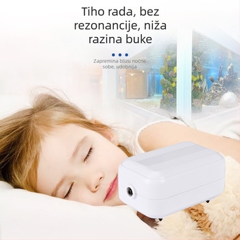 Pumpa za kisik za akvarij – izuzetno tiha, oksigenator za kućnu upotrebu, OEM-kompatibilna, domaća proizvodnja