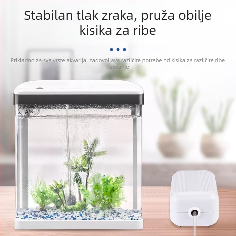 Pumpa za kisik za akvarij – izuzetno tiha, oksigenator za kućnu upotrebu, OEM-kompatibilna, domaća proizvodnja