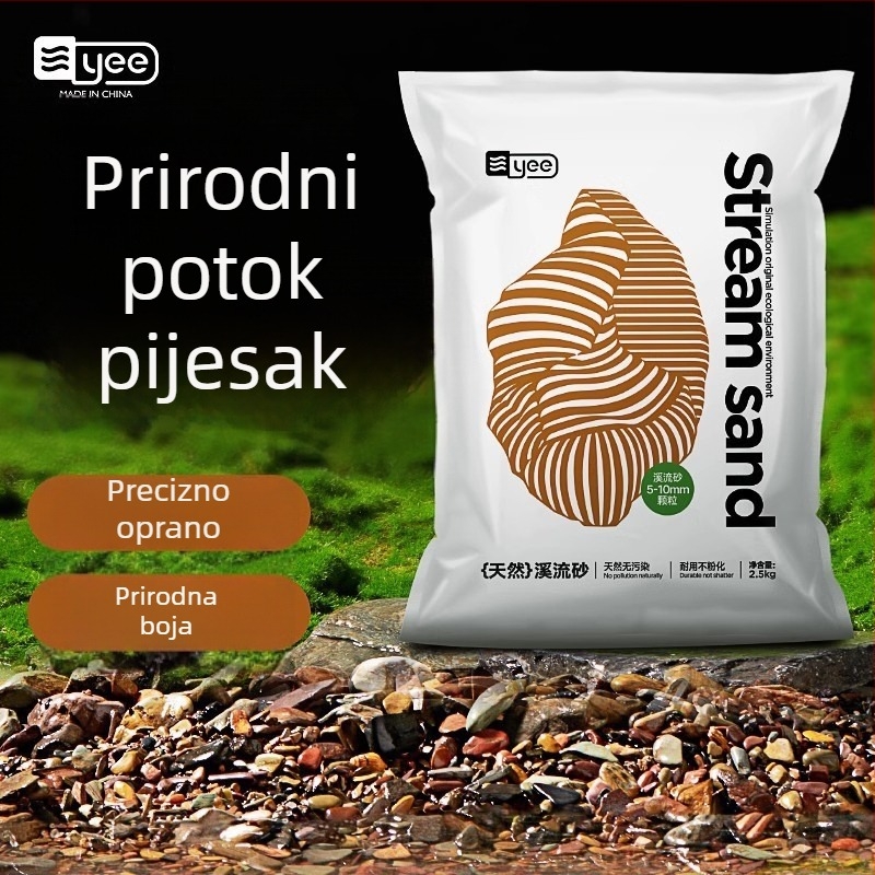 Pješčenjak pijesak za akvarij, prirodni donji substrat, ukras krajolika, 1,5 kg, porijeklo Shandong