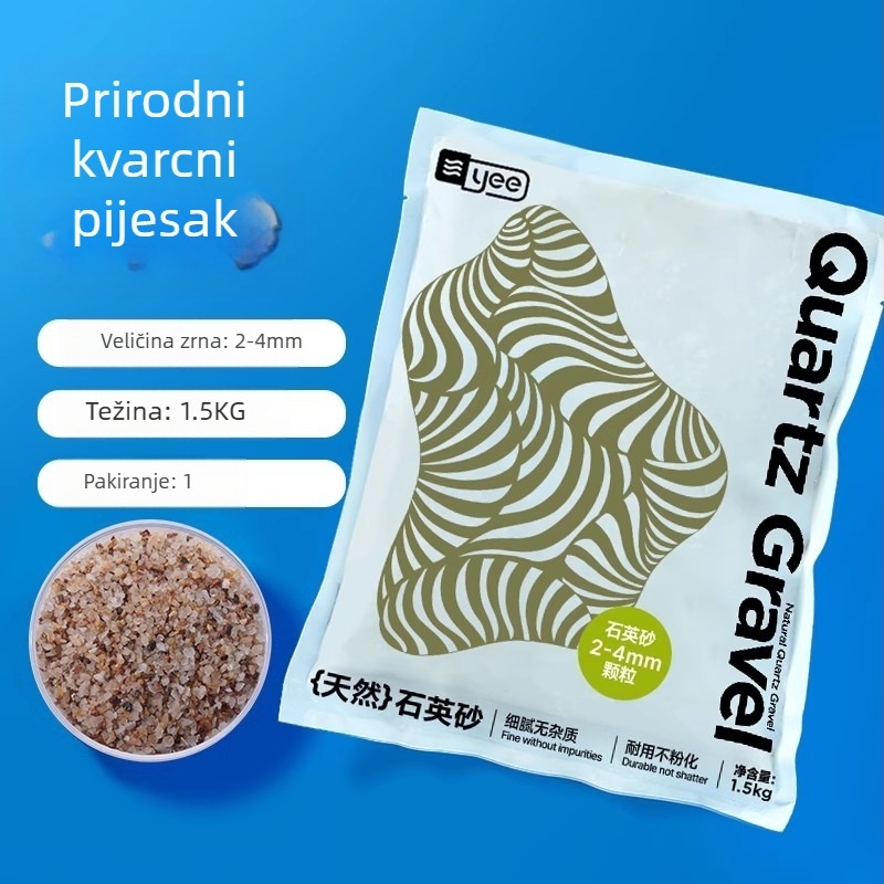 Pješčenjak pijesak za akvarij, prirodni donji substrat, ukras krajolika, 1,5 kg, porijeklo Shandong