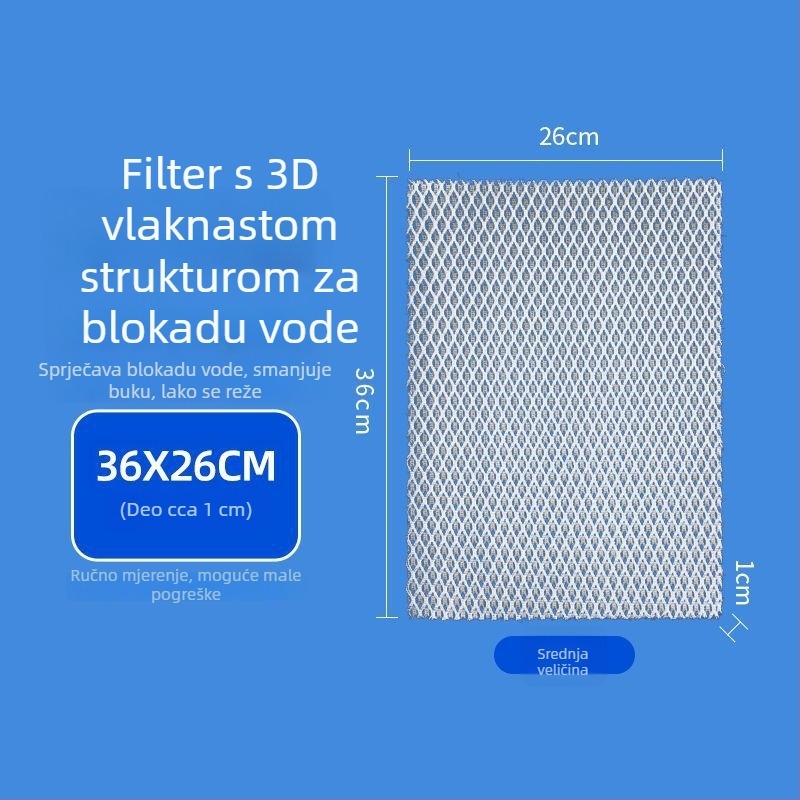 Akvarijski filter od vlakana za sprječavanje začepljenja (Materijal: Plastika; Kategorija: Filter vlakna; Težina: 100)