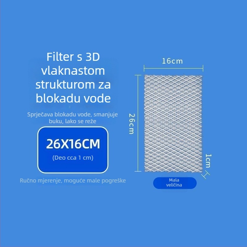 Akvarijski filter od vlakana za sprječavanje začepljenja (Materijal: Plastika; Kategorija: Filter vlakna; Težina: 100)