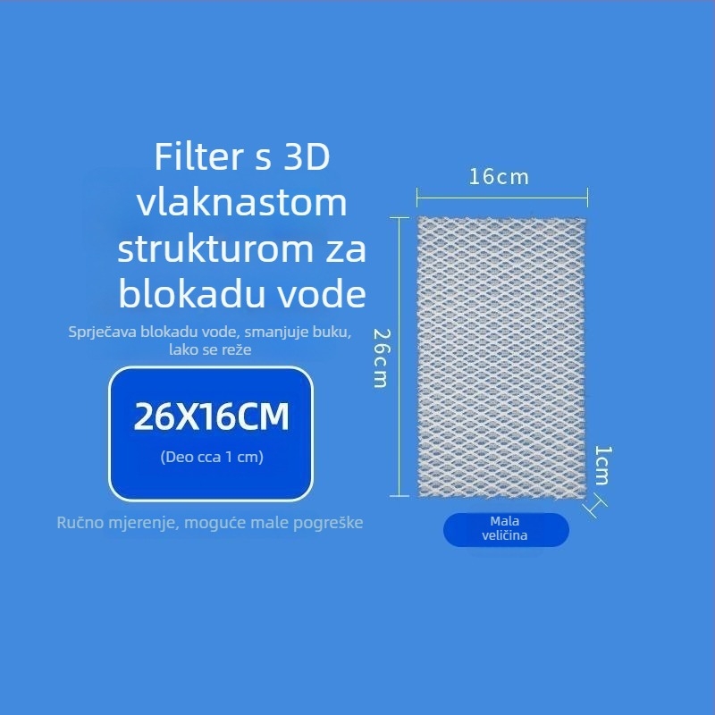 Akvarijski filter od vlakana za sprječavanje začepljenja (Materijal: Plastika; Kategorija: Filter vlakna; Težina: 100)