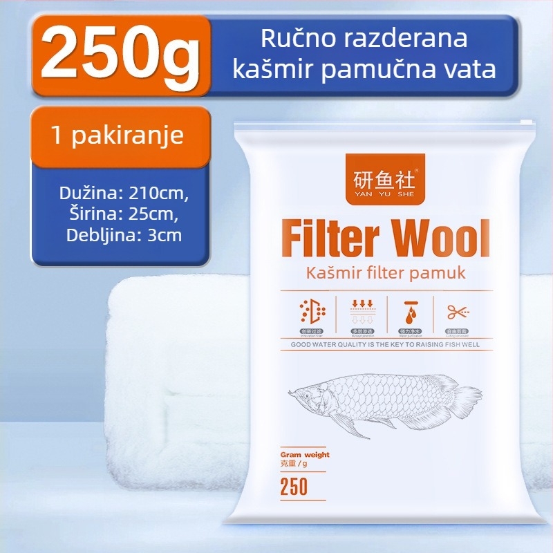 Akvarijska PP pamučna filter podloga – višeslojna, ne ometa protok vode, za kutiju za filtriranje, 1 komad