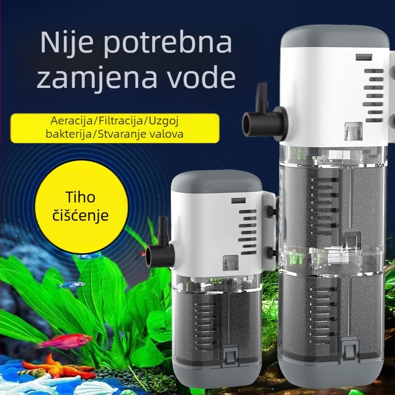 Berkele ugrađena pumpa za filtriranje akvarija – 3-u-1 cirkulacijska pumpa, plastika, težina 230–528 g