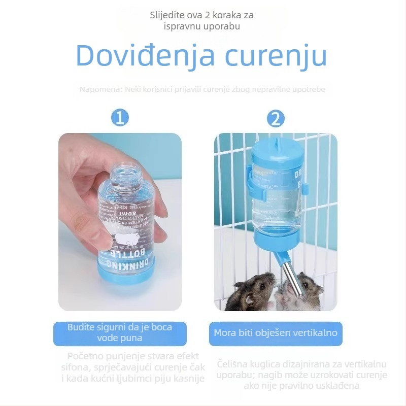 Plastična boca za vodu za mala kućna ljubimca — Hangge, nije uvezeno, pogodna za akvarije