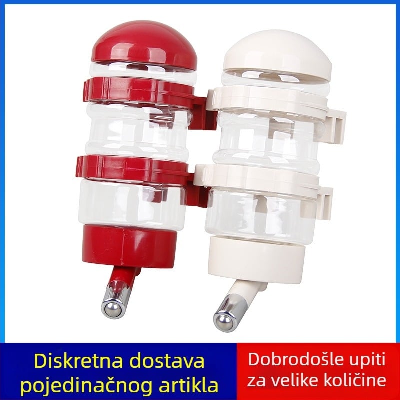 Viseći dispenser vode za pse i mačke, izljev od nehrđajućeg čelika s kugličnim izlazom, pametni automatski dozator vode, LXGPET