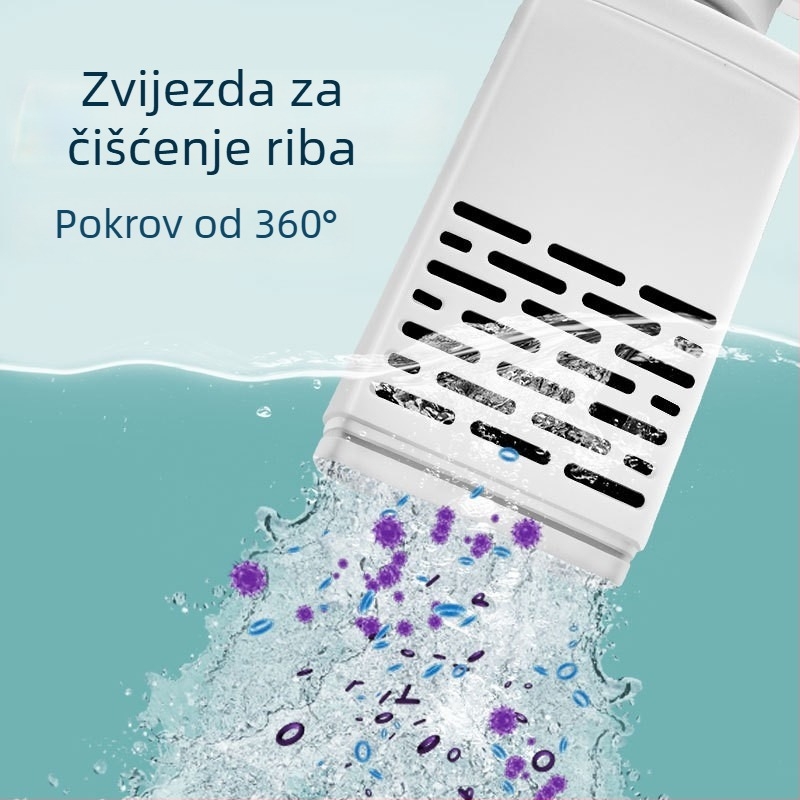Tri-u-jedno filtar pumpa za akvarij – tiha cirkulacija, plastično kućište, težina 0.2–1 kg
