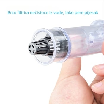 Set za čišćenje akvarija: izmjena vode, čistač pijeska, pumpa, sifon, oprema za akvarij (plastika; oprema za akvarij)