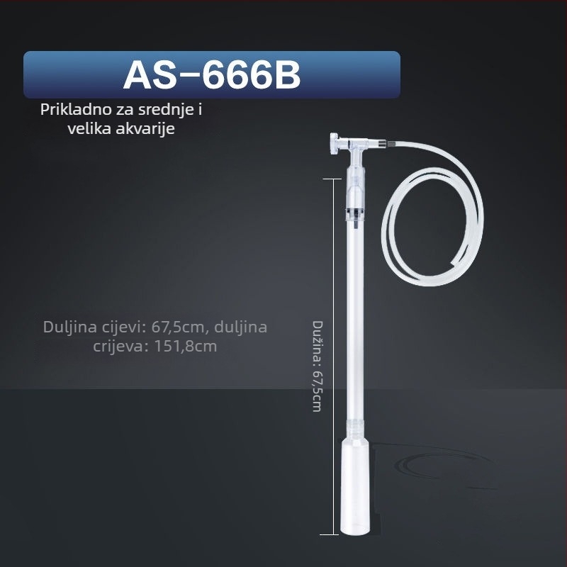 Set za čišćenje akvarija: izmjena vode, čistač pijeska, pumpa, sifon, oprema za akvarij (plastika; oprema za akvarij)