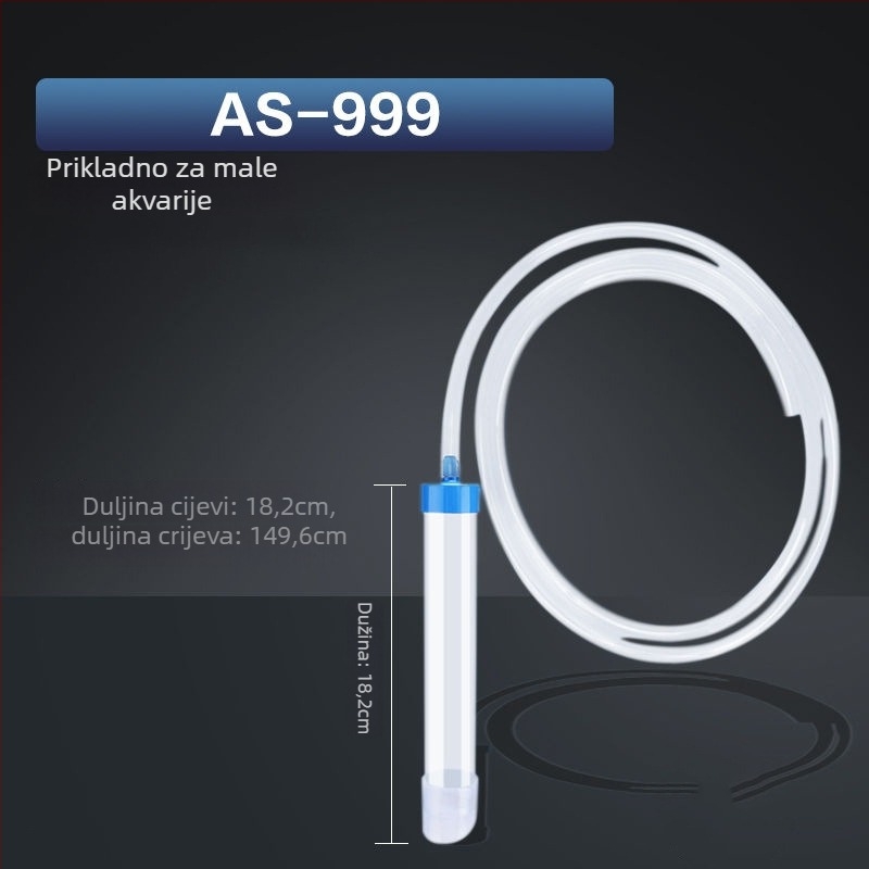 Set za čišćenje akvarija: izmjena vode, čistač pijeska, pumpa, sifon, oprema za akvarij (plastika; oprema za akvarij)