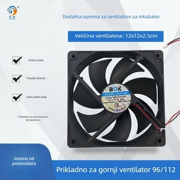 Inkubacijska oprema, HUATUO Mini Fan, model Mini Fan, kontrola temperature 37–39°C, pogodno za perad