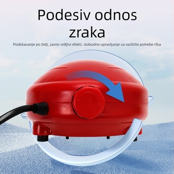 Naichong DC napajana pumpa za oksigeniranje akvarija s podešavanjem protoka zraka i dubinskim oksigeniranjem.