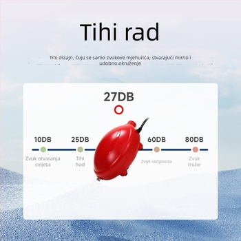 Naichong DC napajana pumpa za oksigeniranje akvarija s podešavanjem protoka zraka i dubinskim oksigeniranjem.