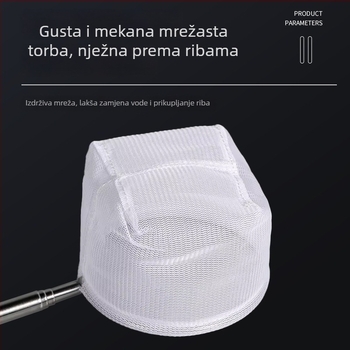 Nehrđajući čelični teleskopski mrežica za akvarij, ručno izrađena, 50 g, Oprema za akvarij