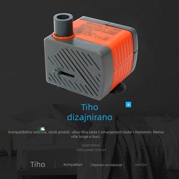 Podvodna pumpa za akvarij, izuzetno tiha, kompaktna pumpa za cirkulaciju i fontanu, 3W/5W, plastika, 0,5 kg