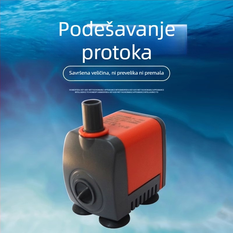Podvodna pumpa za akvarij, izuzetno tiha, kompaktna pumpa za cirkulaciju i fontanu, 3W/5W, plastika, 0,5 kg