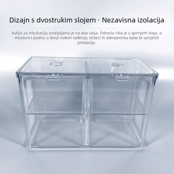 Polipropilenska kutija za inkubaciju i izolaciju za guppy i tropske ribe