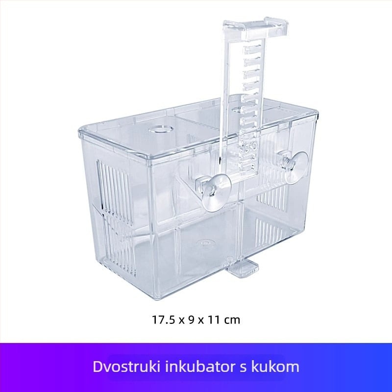 Polipropilenska kutija za inkubaciju i izolaciju za guppy i tropske ribe