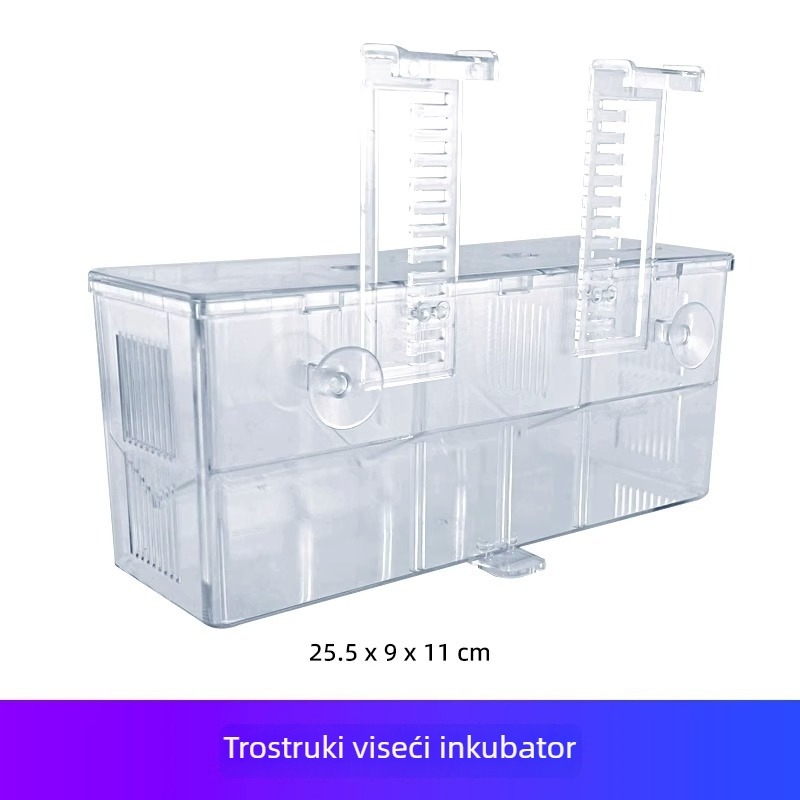 Polipropilenska kutija za inkubaciju i izolaciju za guppy i tropske ribe