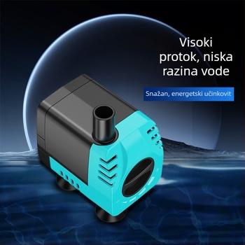 Podvodna pumpa za akvarij s tihim filtrom, podesivim protokom, velikim protokom, štednja energije, cirkulacija uz dekorativne stijene