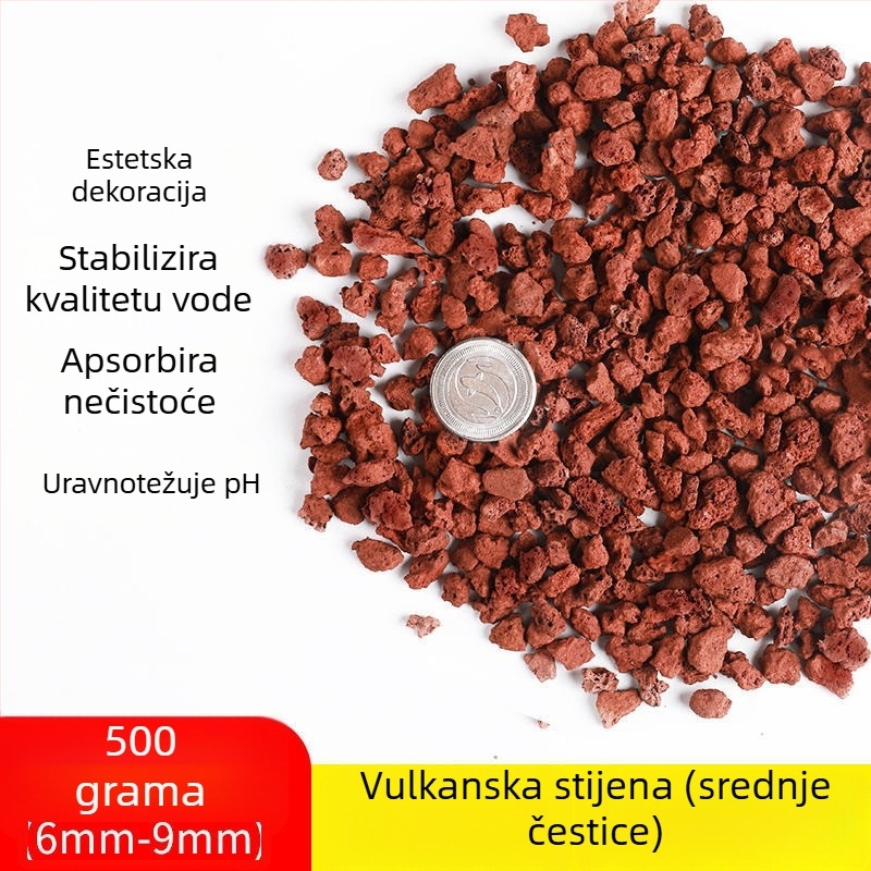 Materijal za filtriranje akvarija – Sedam u jednom filtriranje s keramnim prstenom, biokemijskim kuglicama, maifan kamenjem, vulkanskim kamenom; 0,5 kg; Marka Sensen; Za slatkovodne ribe