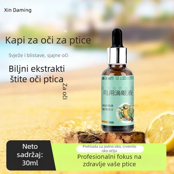 Očne kapljice za papige i ptice – jedna kap po oku, za suzne oči, odrasle ptice