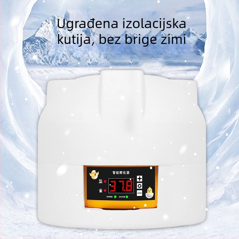 Kućni inkubator za jaja s automatskim okretanjem, kapacitet 6 jaja, za piliće i prepelice