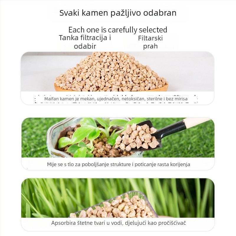 Maifan kamen granule za filtraciju i miješanje tla, podloga za postavljanje i uređenje okoliša