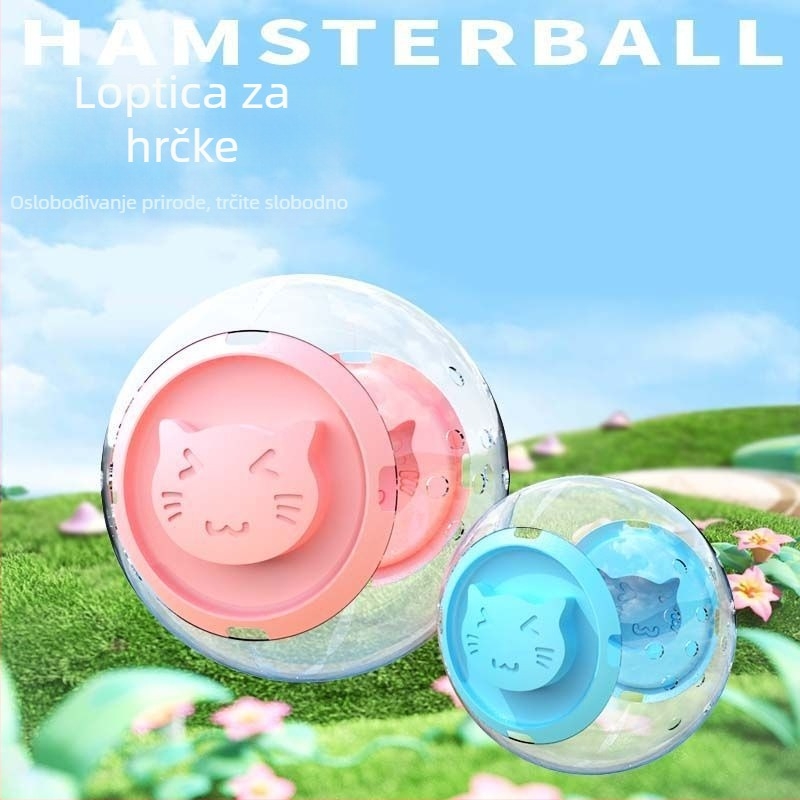 Hamster lopta za trčanje i kotač – plastika, podrijetlo Zhejiang, pakiranje 40 komada, težina 0,2 kg