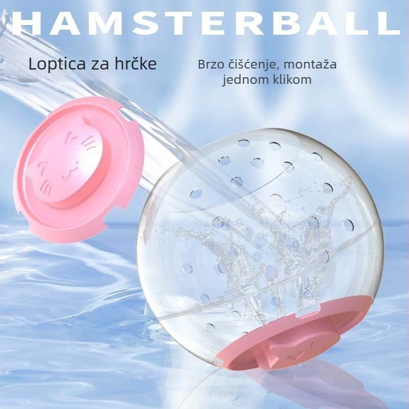 Hamster lopta za trčanje i kotač – plastika, podrijetlo Zhejiang, pakiranje 40 komada, težina 0,2 kg
