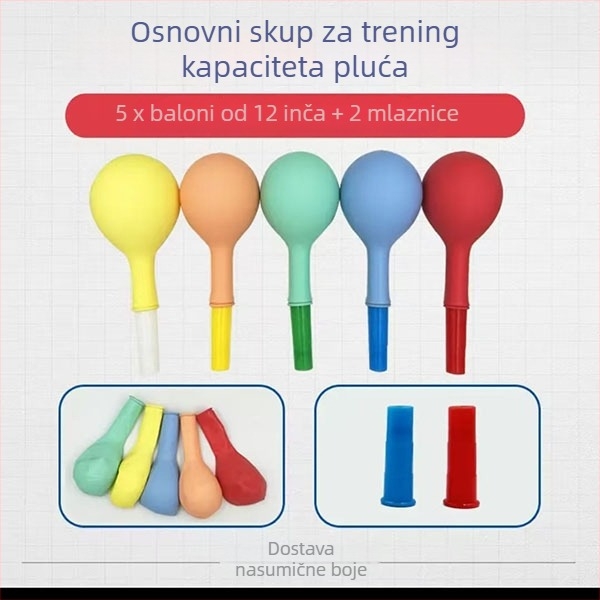 Balon za vježbanje disanja za starije osobe i djecu, lateks balon, okruglog oblika, s logom Can