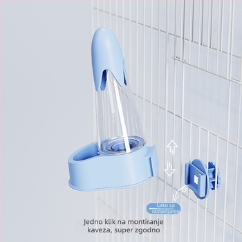 Kavez za papagaje: automatska hranilica i napoj – viseći, plastični