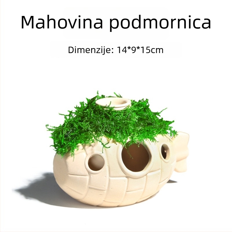 Keramički ukras akvarija – sklonište i krajolik; Brand Crazy aquatic plants; Materijal keramika; Funkcija sklonište i uređenje krajolika; Glavna namjena: uređenje krajolika, sklonište