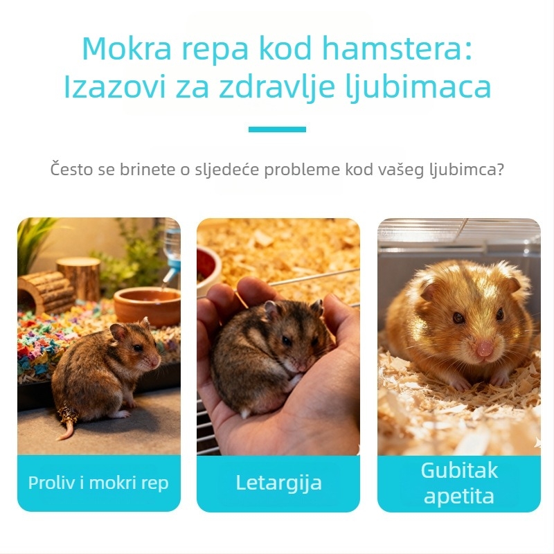Tekući dodatak prehrani za Wet Tail kod hamstera – tekuća formula za letargične i zlatne hamstere; brend Enjoy it; ovlaštena privatna marka