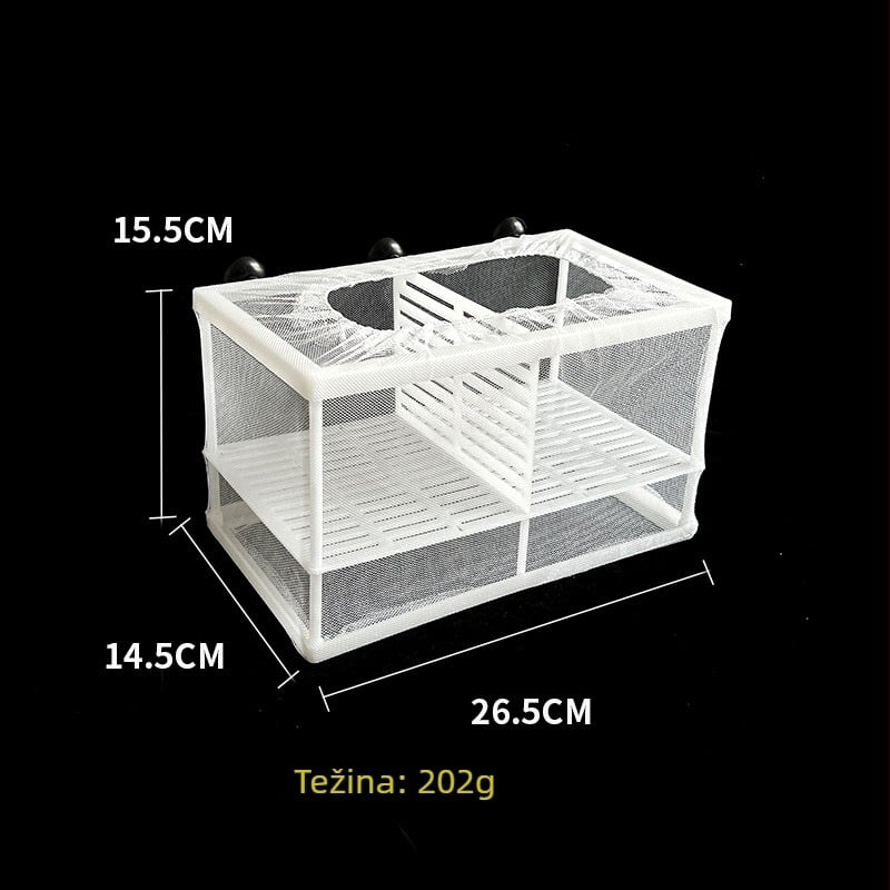 Plastična mreža za inkubaciju i izolaciju riba – GL stil, kategorija: inkubacija/izolacija, namijenjena izlijeganju mladih riba i Betta ribica