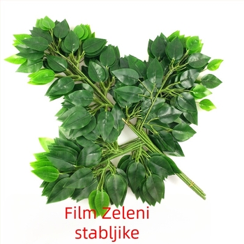 Simulirane biljke – lišće i grane banyana | Materijal: svila cvjetova | Proces: 21851032025 | Marka: Drugo | Upotreba: vjenčanja, otvoreni prostori, rekviziti za fotografije, kućna dekoracija