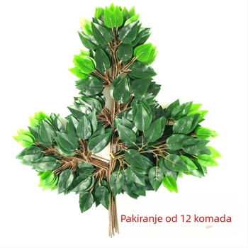 Simulirane biljke – lišće i grane banyana | Materijal: svila cvjetova | Proces: 21851032025 | Marka: Drugo | Upotreba: vjenčanja, otvoreni prostori, rekviziti za fotografije, kućna dekoracija