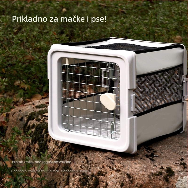 Sklopiva putna kućica za pse, prijenosna i prozračna, izdržljivo Oxford platno