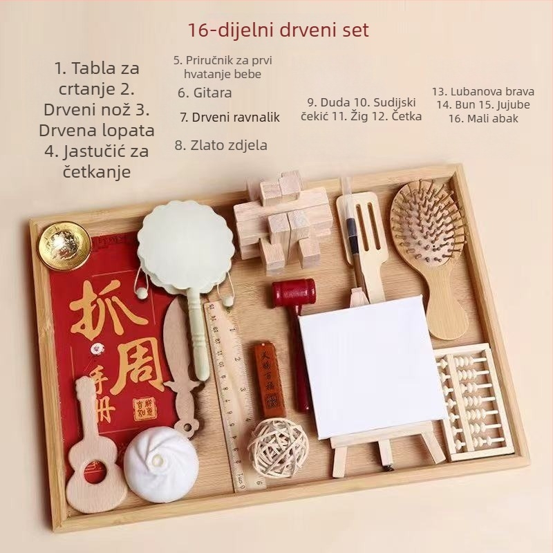 Blessings – Set rekvizita za prvi bebin rođendan, moderan kineski stil za uređenje prostora