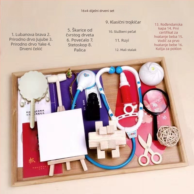 Blessings – Set rekvizita za prvi bebin rođendan, moderan kineski stil za uređenje prostora