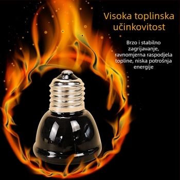 Keramička grijaća lampa za perad – konstantna temperatura, za kokoši i prepelice, inkubacija i zimsko grijanje