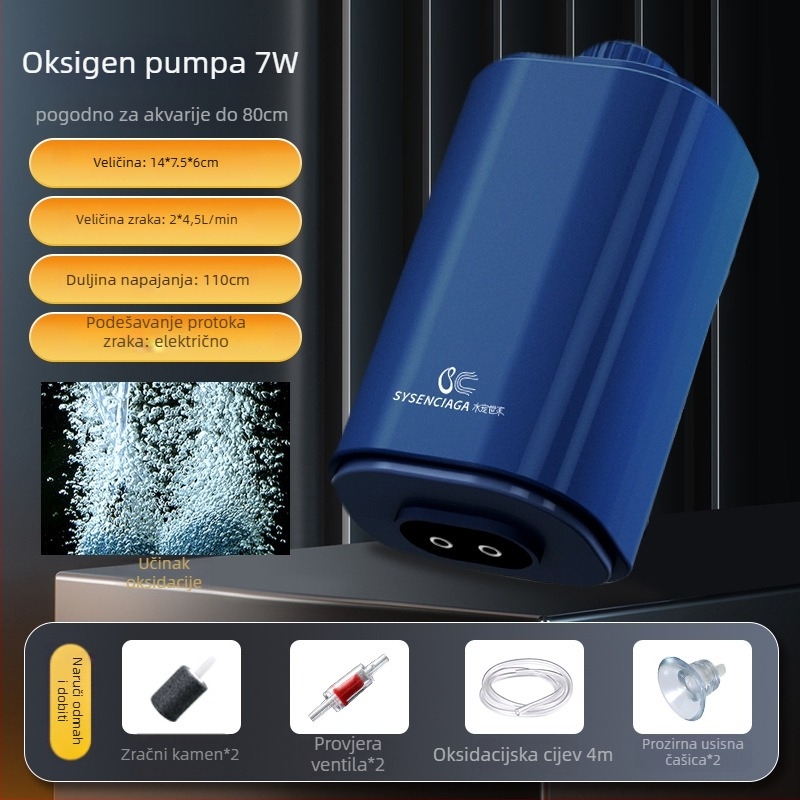 Water Pet Family Pumpa za kisik za akvarij — tiha, snažna