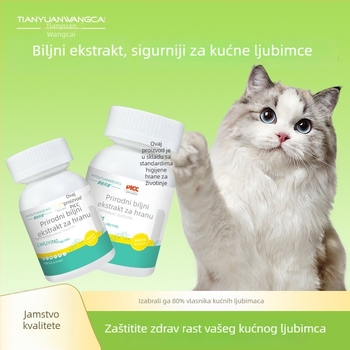 Tablete za unutarnje parazitiranje mačaka i psa, čist biljni ekstrakt, visoka prihvatljivost okusa, 100 tableta (120 g)